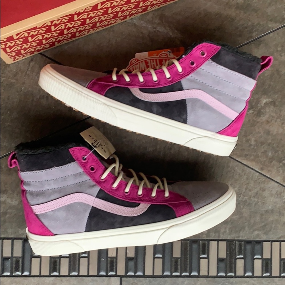 ••VANS Sk8-Hi 46 Mte Dx Mte Lilac Grey/Obsidian WM - Picture 14 of 16